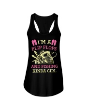 Im A Flip Flops And Fishing Kinda Girl Funny Ladies Flowy Tank tile