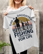Dad And Daughter Fishing Partners For Life Vintage Classic T-Shirt apparel-classic-tshirt-lifestyle-front-117