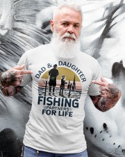 Dad And Daughter Fishing Partners For Life Vintage Classic T-Shirt apparel-classic-tshirt-lifestyle-front-267