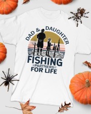 Dad And Daughter Fishing Partners For Life Vintage Classic T-Shirt custom-t-shirts-classic-lifestyle-front-319