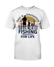 Dad And Daughter Fishing Partners For Life Vintage Classic T-Shirt front