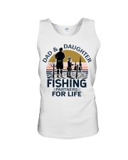 Dad And Daughter Fishing Partners For Life Vintage Unisex Tank tile