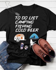 Camping Fishing Beer Shirt Funny To Do List Classic T-Shirt apparel-classic-tshirt-lifestyle-front-216