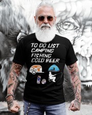 Camping Fishing Beer Shirt Funny To Do List Classic T-Shirt apparel-classic-tshirt-lifestyle-front-268