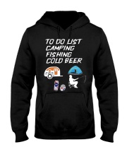 Camping Fishing Beer Shirt Funny To Do List Hooded Sweatshirt tile