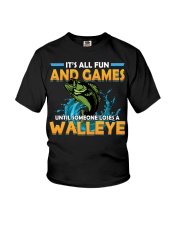Fishing It's All Fun And Games Youth T-Shirt tile