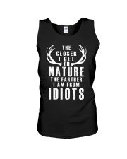 The Closer I Get To Nature Hunting Unisex Tank tile