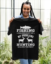 Fishing Solves Most Of My Problems Funny Gift For Hunter Classic T-Shirt apparel-classic-tshirt-lifestyle-front-131