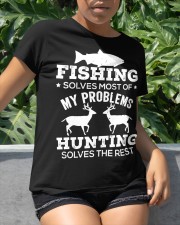 Fishing Solves Most Of My Problems Funny Gift For Hunter Classic T-Shirt apparel-classic-tshirt-lifestyle-front-234