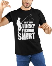 This Is My Lucky Fishing Shirt Funny Fishing Quotes Classic T-Shirt custom-t-shirts-classic-lifestyle-front-212