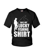 This Is My Lucky Fishing Shirt Funny Fishing Quotes Youth T-Shirt tile