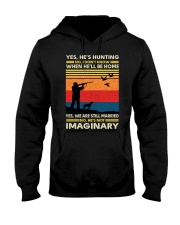 Yes He’s Hunting No I Don’t Know When He’ll Be Home & Hound Hooded Sweatshirt tile