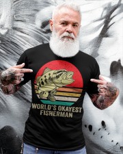 Funny Fishing Gifts For Men Women World’s Okayest Fisherman Classic T-Shirt apparel-classic-tshirt-lifestyle-front-267