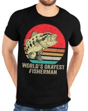 Funny Fishing Gifts For Men Women World’s Okayest Fisherman Classic T-Shirt custom-t-shirts-classic-lifestyle-front-196