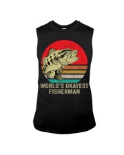 Funny Fishing Gifts For Men Women World’s Okayest Fisherman Sleeveless Tee tile