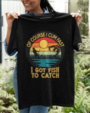 Bassquatch Funny Bigfoot Fishing Outdoor Retro Classic T-Shirt apparel-classic-tshirt-lifestyle-front-130