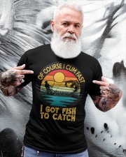Bassquatch Funny Bigfoot Fishing Outdoor Retro Classic T-Shirt apparel-classic-tshirt-lifestyle-front-267