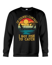 Bassquatch Funny Bigfoot Fishing Outdoor Retro Crewneck Sweatshirt tile