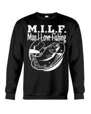 Funny Milf Man I Love To Fish Crewneck Sweatshirt tile