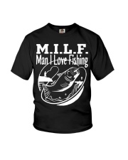 Funny Milf Man I Love To Fish Youth T-Shirt tile