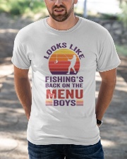 Looks Like Fishing’s Back On The Menu Boys Classic T-Shirt apparel-classic-tshirt-lifestyle-front-50