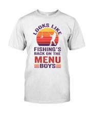 Looks Like Fishing’s Back On The Menu Boys Classic T-Shirt front