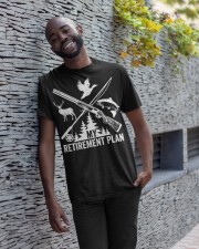 My Retirement Plan Hunting Fishing Hunter Grandfather Gift Classic T-Shirt apparel-classic-tshirt-lifestyle-front-33