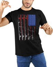 American Us Flag Fishing Rod Shirt, Fisherman Top For Him Classic T-Shirt custom-t-shirts-classic-lifestyle-front-212