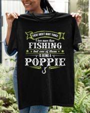 Vintage Fishing Love Fish Being Poppie Funny Gift Classic T-Shirt apparel-classic-tshirt-lifestyle-front-130