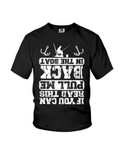 If You Can Read This Pull Me Back In The Boat Fishing Youth T-Shirt tile