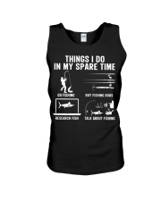 Things I Do In My Spare Time Fishing Unisex Tank tile