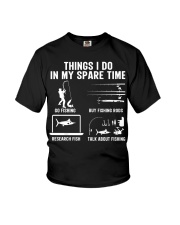 Things I Do In My Spare Time Fishing Youth T-Shirt tile