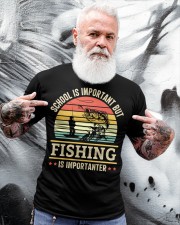 Funny Fishing Is Importanter Fisherman Classic T-Shirt apparel-classic-tshirt-lifestyle-front-267