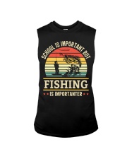 Funny Fishing Is Importanter Fisherman Sleeveless Tee tile