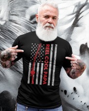 Fishing Papa American Flag Fisherman Gift For Father’s Day Classic T-Shirt apparel-classic-tshirt-lifestyle-front-267