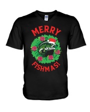 Merry Fishmas! Merry V-Neck T-Shirt tile