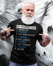 My Perfect Day Funny Fisherman Gift Hilarious Fish Fishing Classic T-Shirt apparel-classic-tshirt-lifestyle-front-267