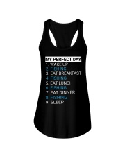 My Perfect Day Funny Fisherman Gift Hilarious Fish Fishing Ladies Flowy Tank tile