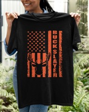 Hunting Blaze Orange Deer Classic T-Shirt apparel-classic-tshirt-lifestyle-front-130