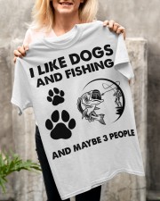 Official I Like Dogs And Fishing And Maybe 3 People Shirt Classic T-Shirt apparel-classic-tshirt-lifestyle-front-117