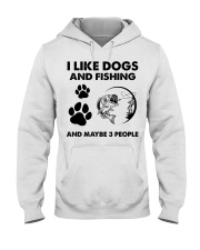 Official I Like Dogs And Fishing And Maybe 3 People Shirt Hooded Sweatshirt tile