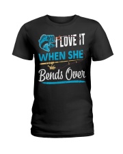 Funny Fishing Shirt Fly Bass Fisherman Hunting Buddy Ladies T-Shirt tile