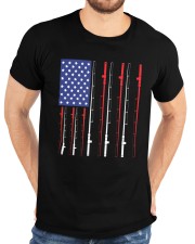 American Flag Fishing Rod Fishing Lover Classic T-Shirt custom-t-shirts-classic-lifestyle-front-196