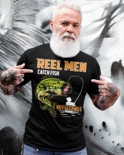 Reel Men Catch Fish Not Feelings Fly Fishing Classic T-Shirt apparel-classic-tshirt-lifestyle-front-267