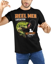 Reel Men Catch Fish Not Feelings Fly Fishing Classic T-Shirt custom-t-shirts-classic-lifestyle-front-212