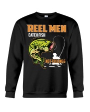 Reel Men Catch Fish Not Feelings Fly Fishing Crewneck Sweatshirt tile