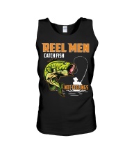 Reel Men Catch Fish Not Feelings Fly Fishing Unisex Tank tile