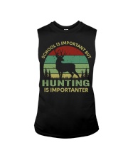 School Is Important But Hunting Is Importanter Sleeveless Tee tile