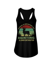 School Is Important But Hunting Is Importanter Ladies Flowy Tank tile