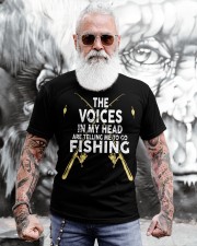 The Voices In My Head Are Telling Me To Go Fishing Classic T-Shirt apparel-classic-tshirt-lifestyle-front-268